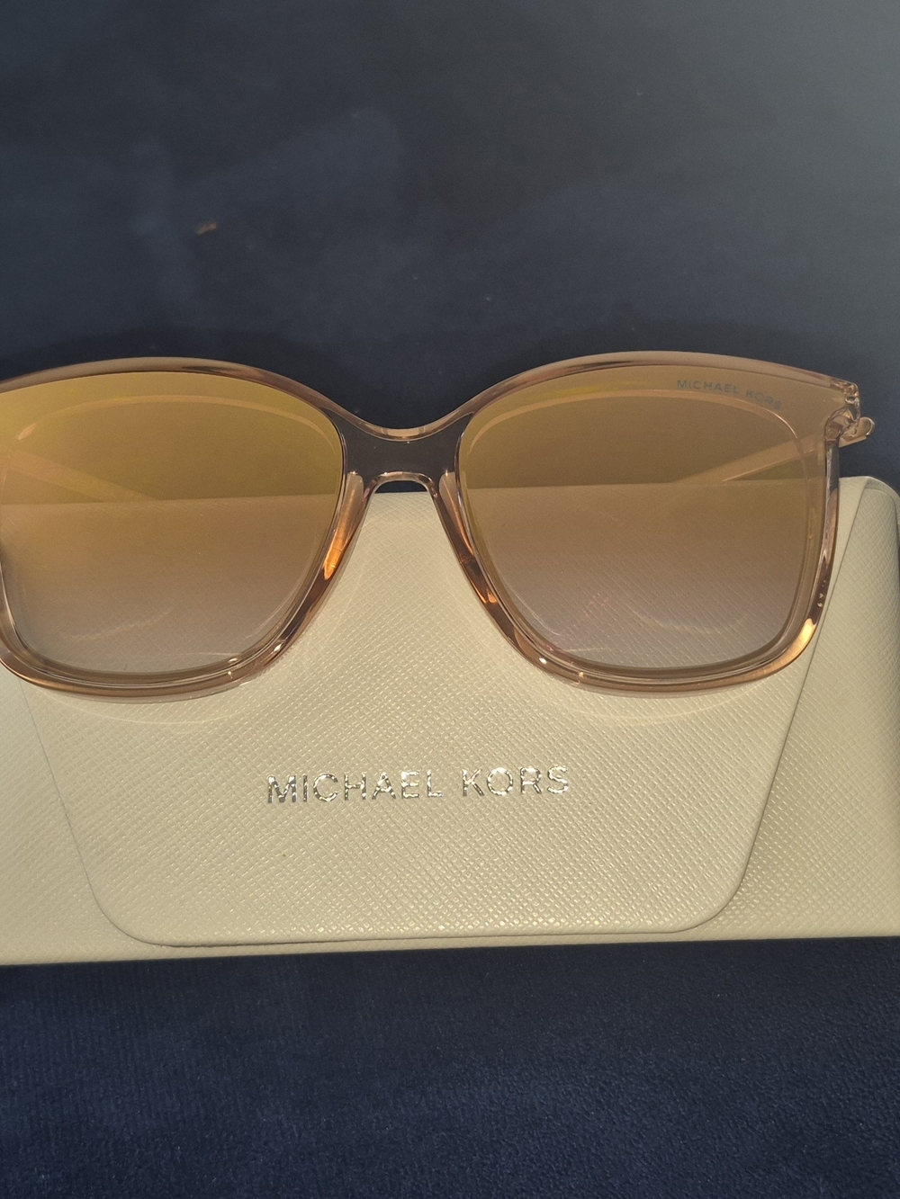 Michael Kors Rose Gold Gradient Square Sunglasses, Polarized Lenses